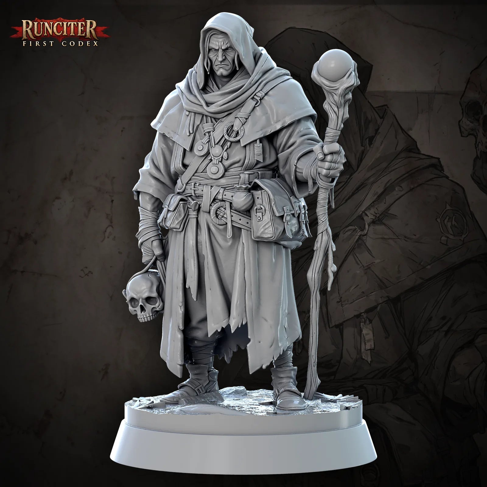 Umbrage, The Skullbearer · Male Drow Warlock
