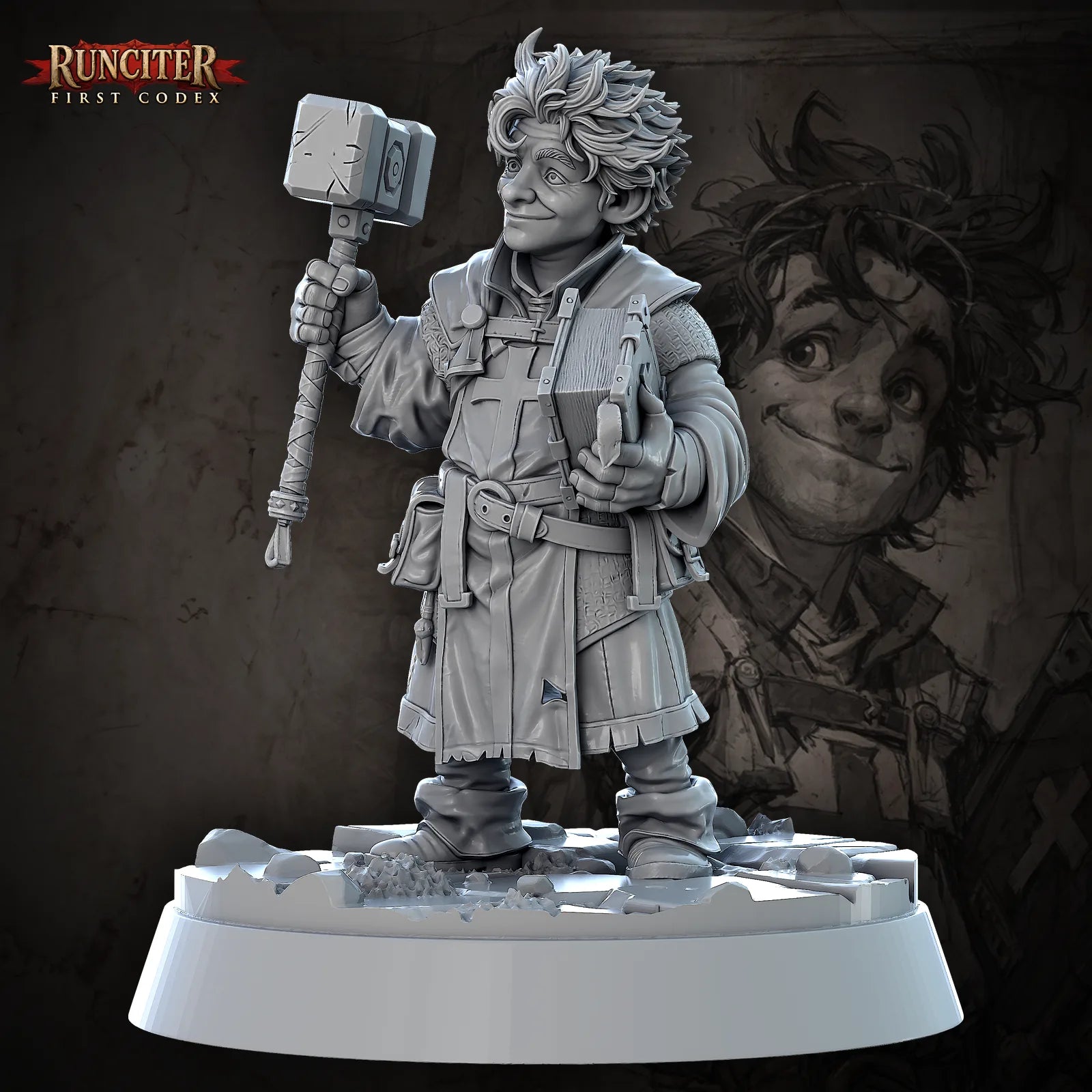 Finnian Hearth · Male Halfling Cleric