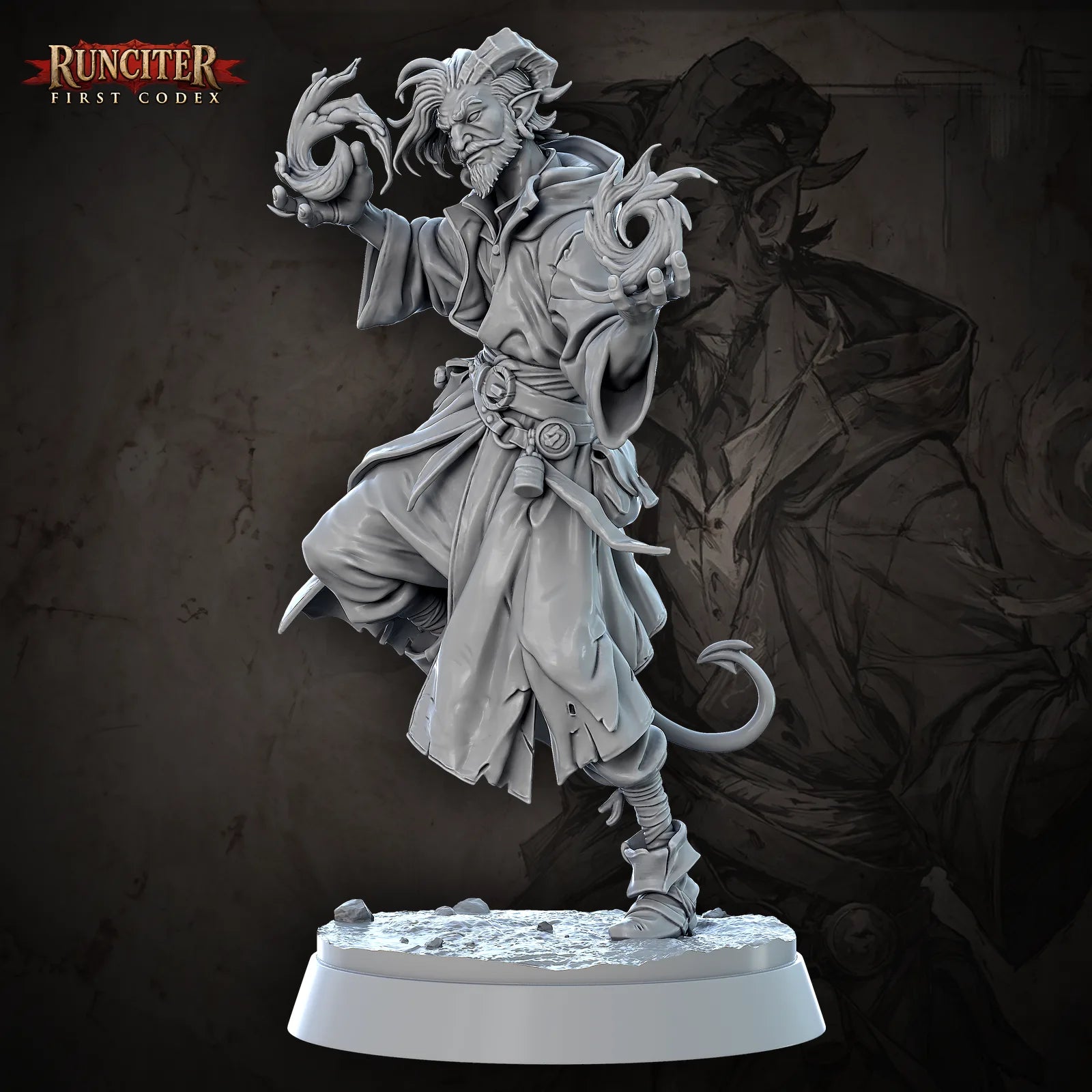 Malakor Ashborn · Male Tiefling Sorcerer