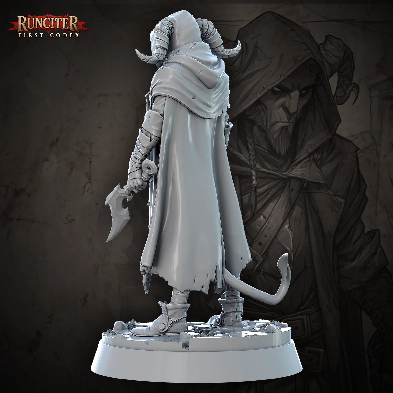 Karnak, the Crimson Shade · Male Tiefling Warlock