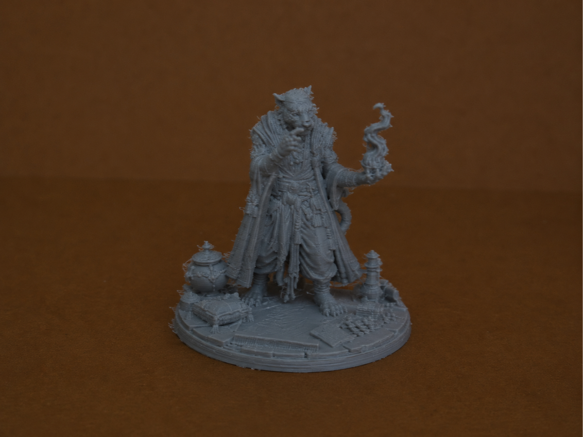 Rakshasa tiger demon miniature, unpainted resin