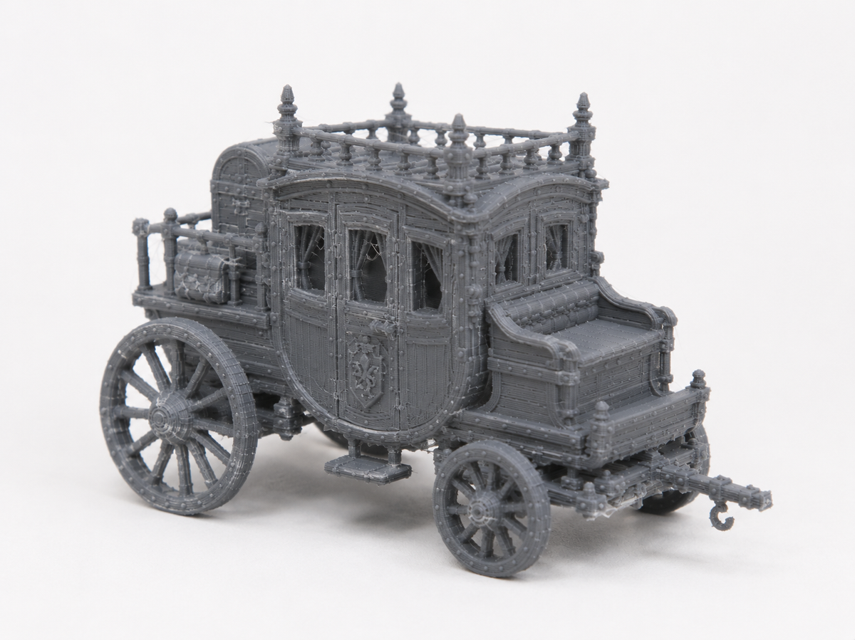 Carriage wagon, detail view
