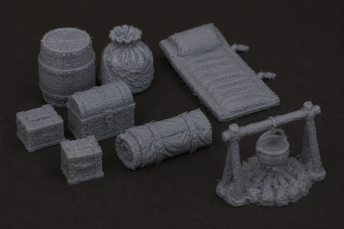 Camping terrain pack, alternate angle