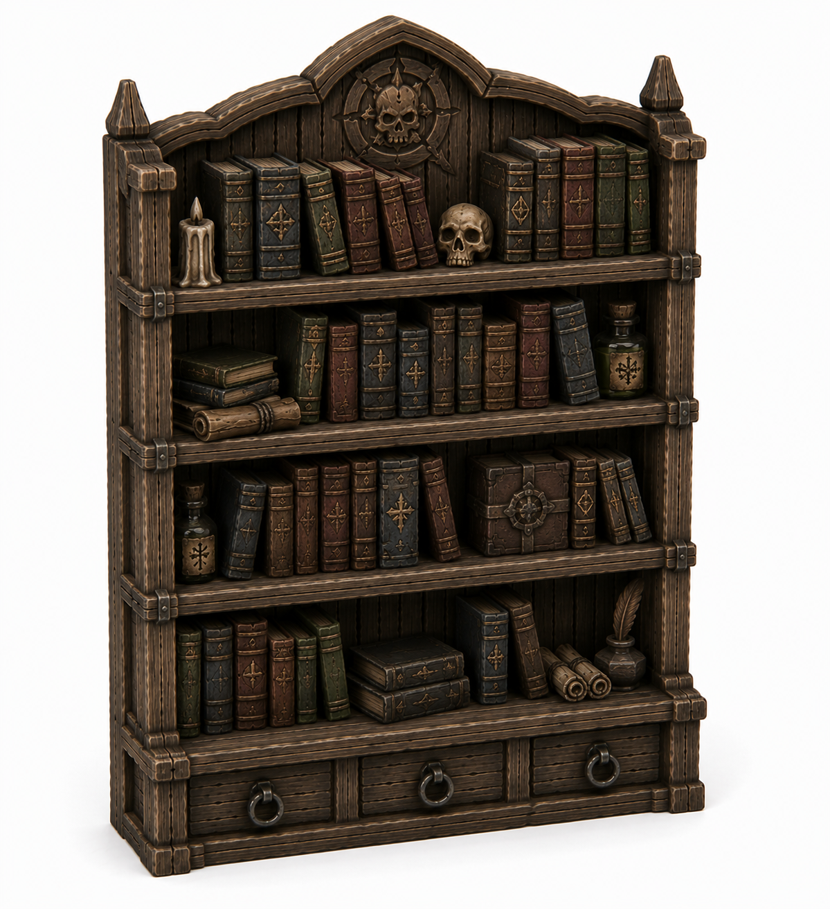 Bookshelves terrain, additional view