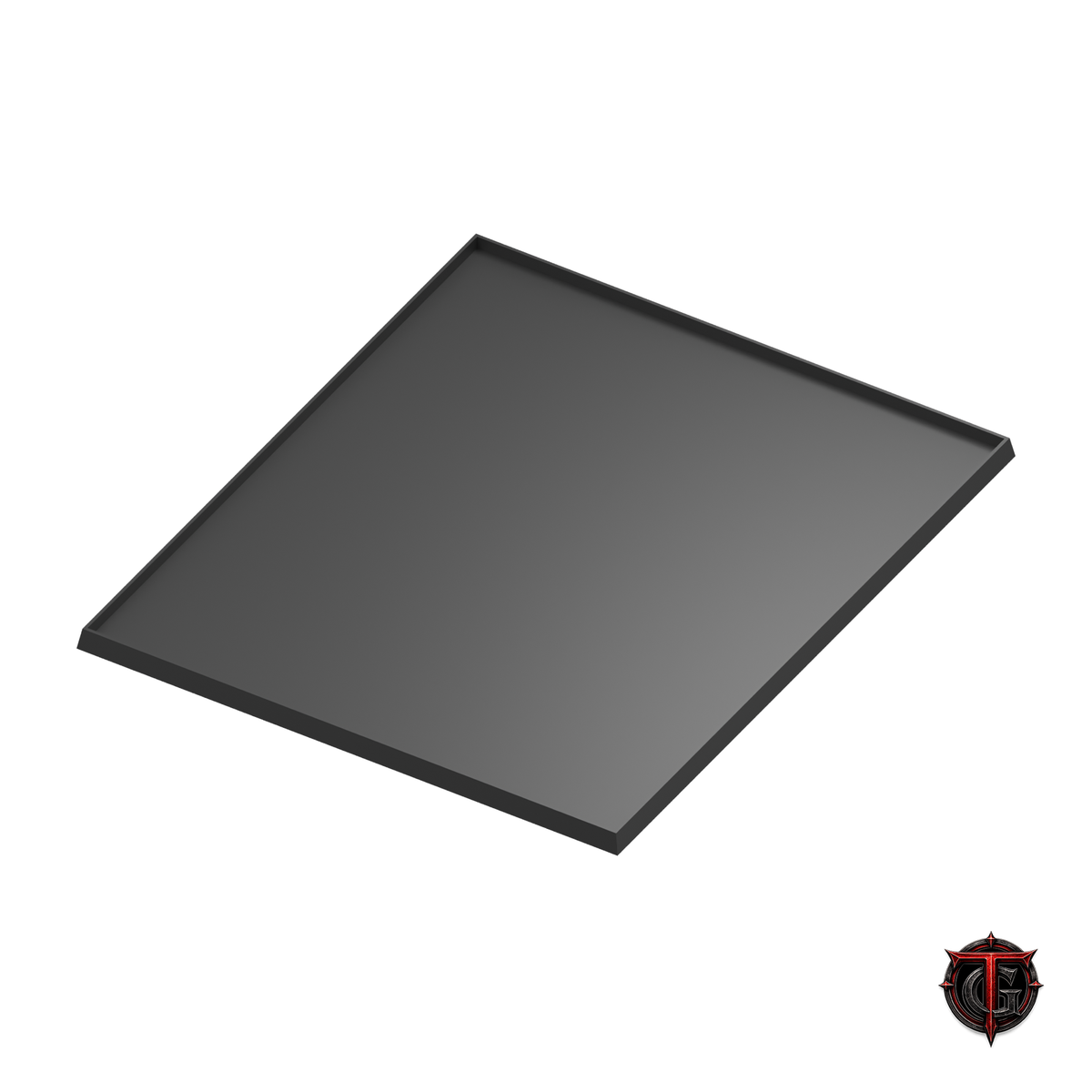 Black 30mm square-base movement tray in a 6x5 formation, 180x150mm nominal footprint.