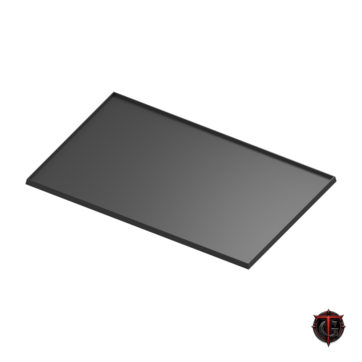 Black 30mm square-base movement tray in a 8x5 formation, 240x150mm nominal footprint.