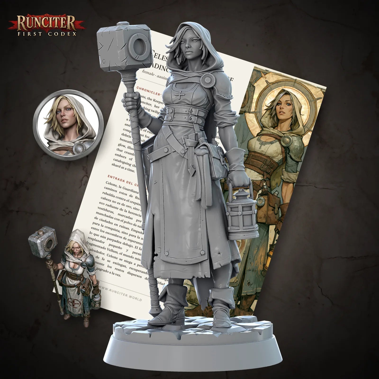 Celeste, the Keeper of Fading Light · Female Aasimar Cleric