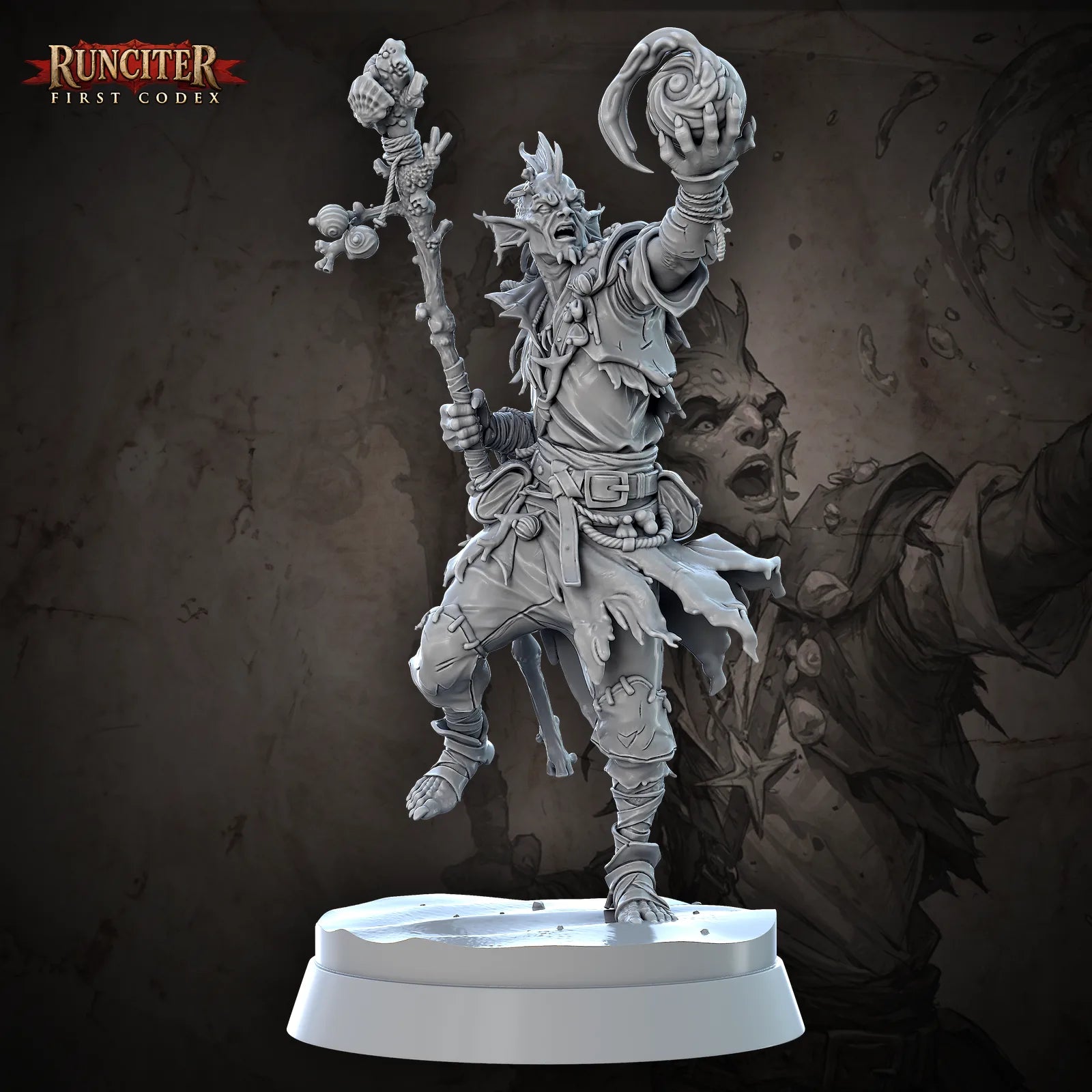 Coralis Tidebinder · Male Genasi Druid