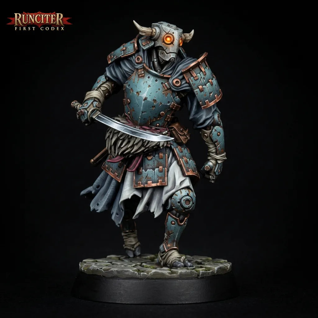 Kogane, the Unsleeping Blade · Male Warforged Fighter