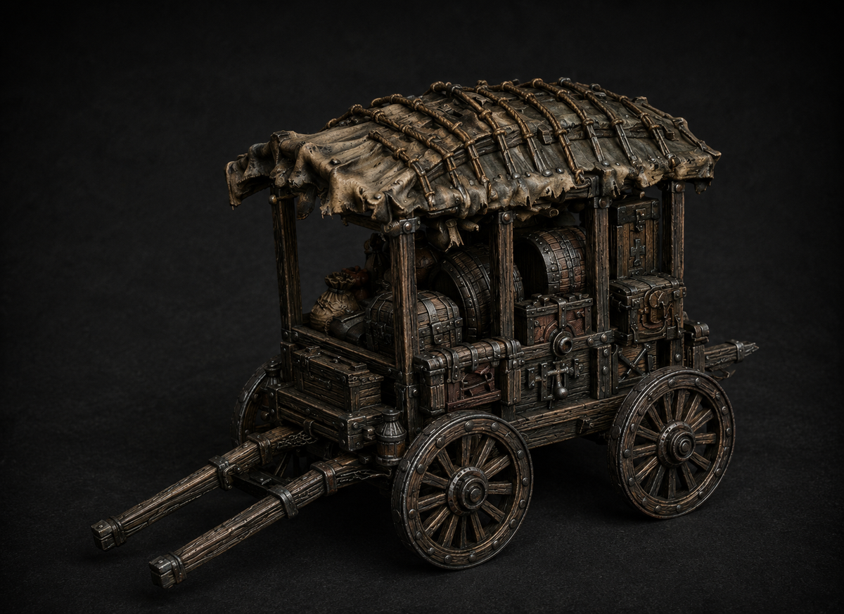 Merchant cart, detail view