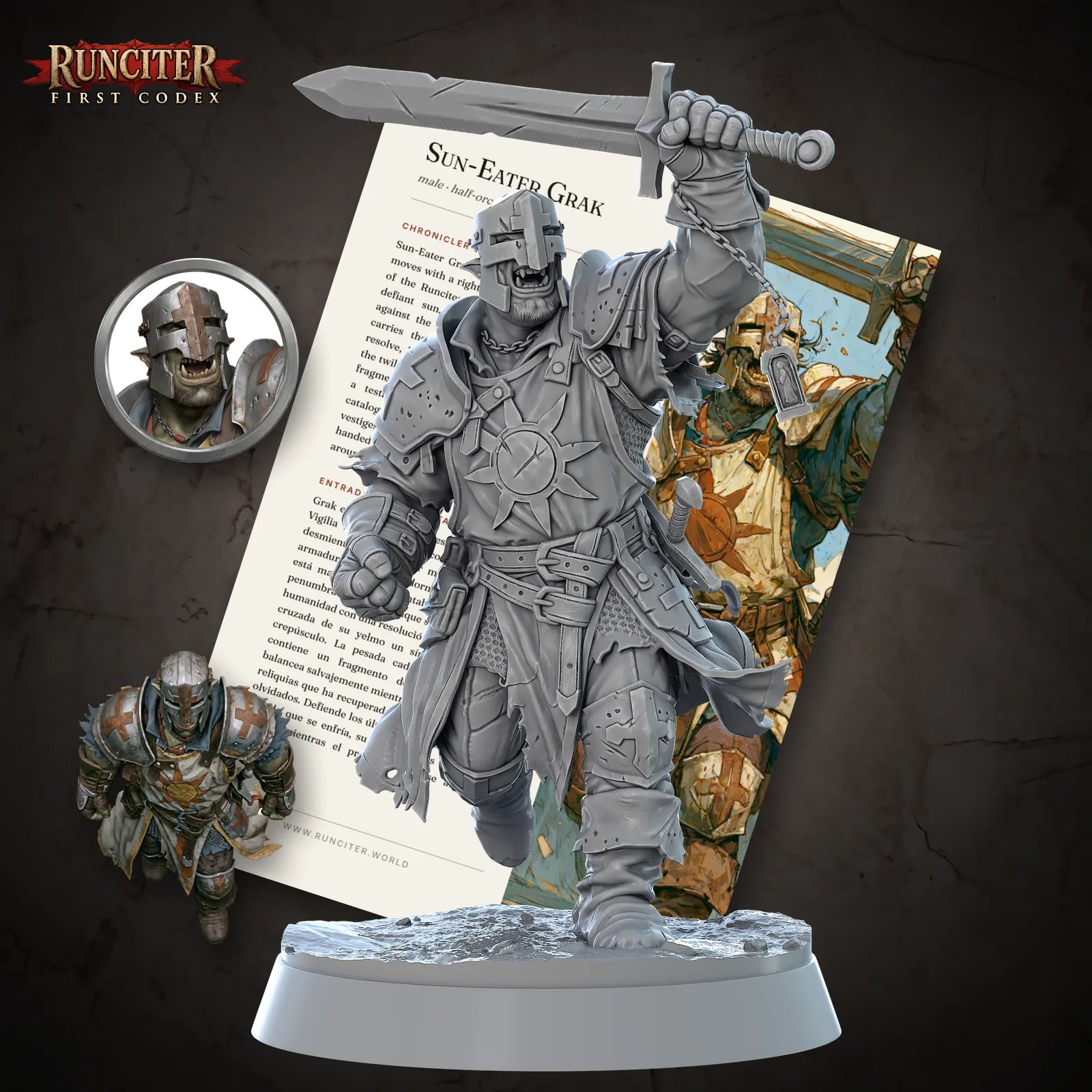 Sun-Eater Grak · Male Half Orc Paladin