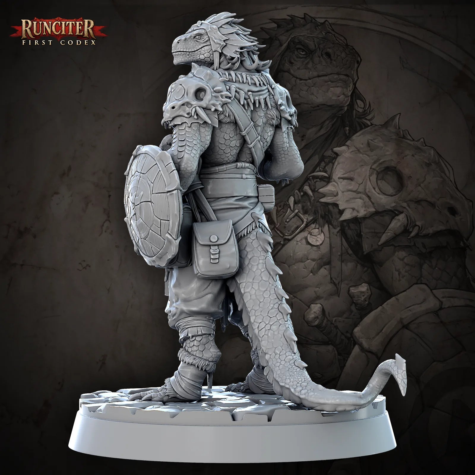 Greenscale, the Unbowed · Male Lizardfolk Fighter