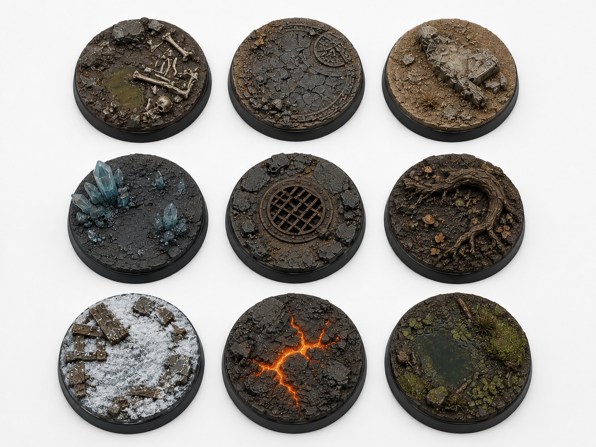 Fantasy bases pack, detail view