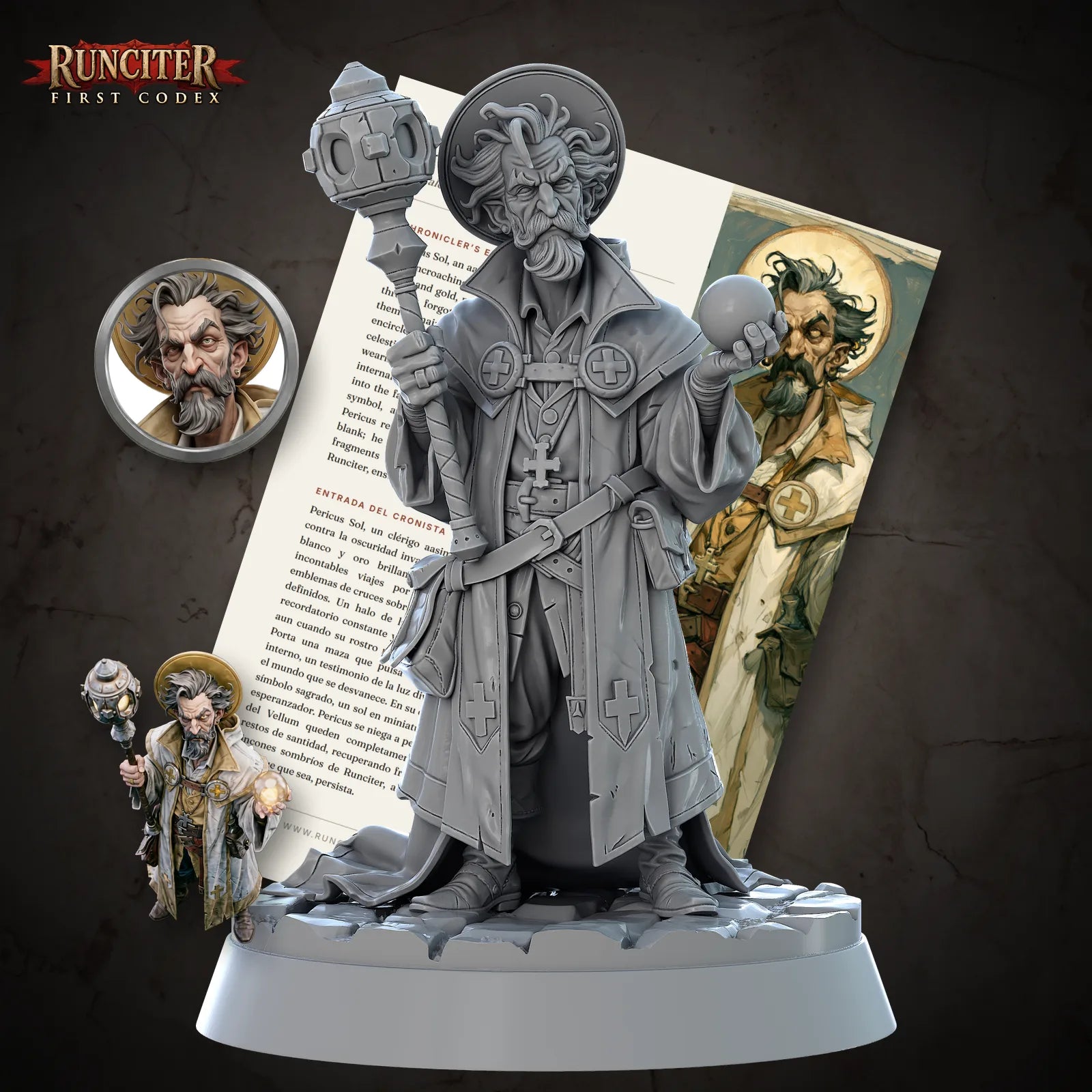 Pericus Sol · Male Aasimar Cleric