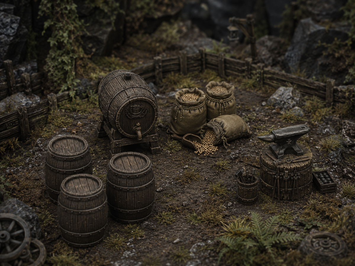 Terrain accessories, alternate view