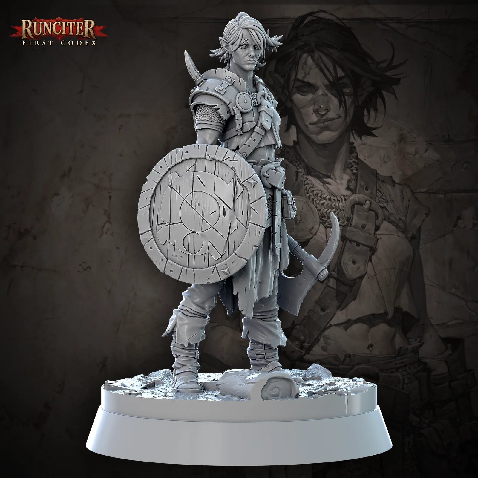 Onyx Chain · Female Half Orc Fighter