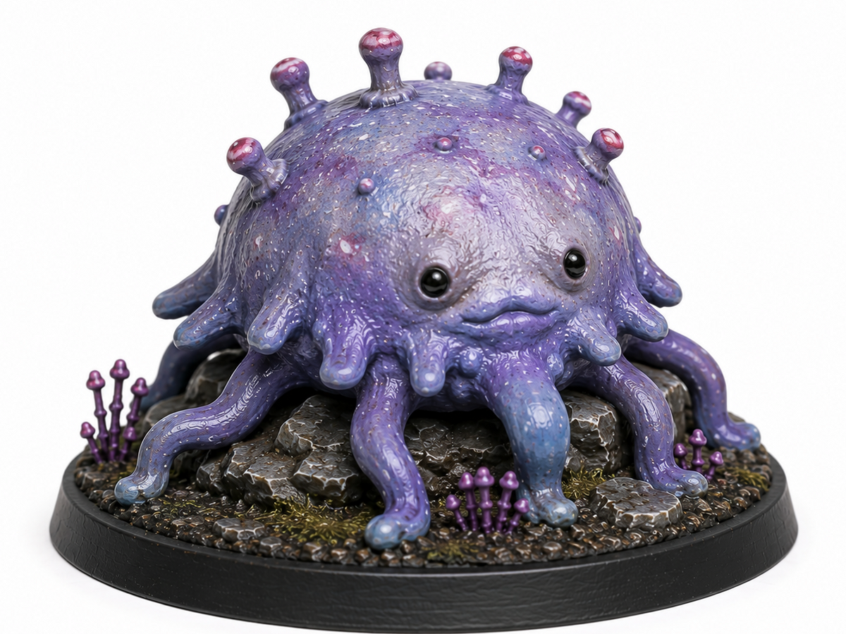 Floating aberration miniature, unpainted resin