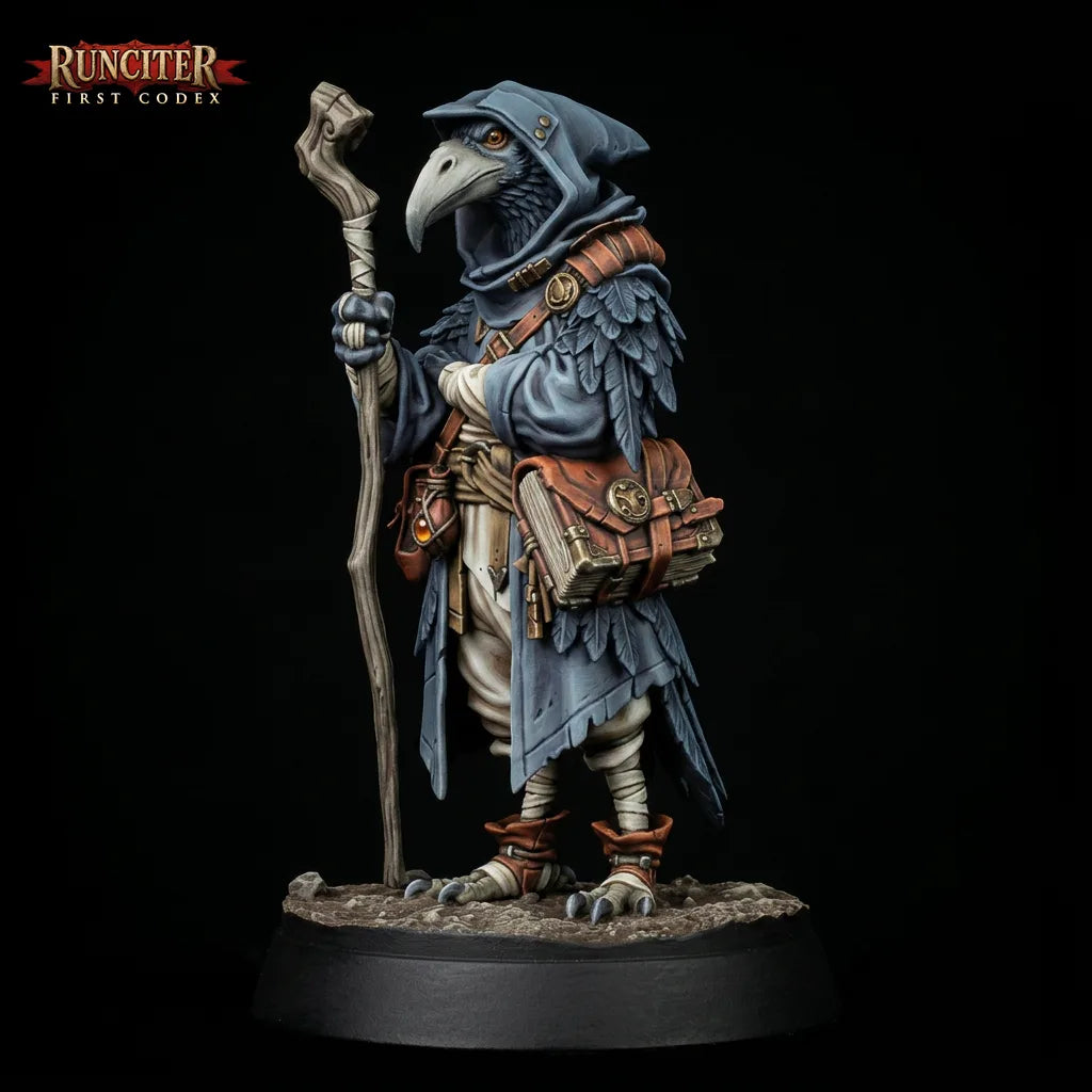 Corvina Whisperwing · Female Kenku Wizard
