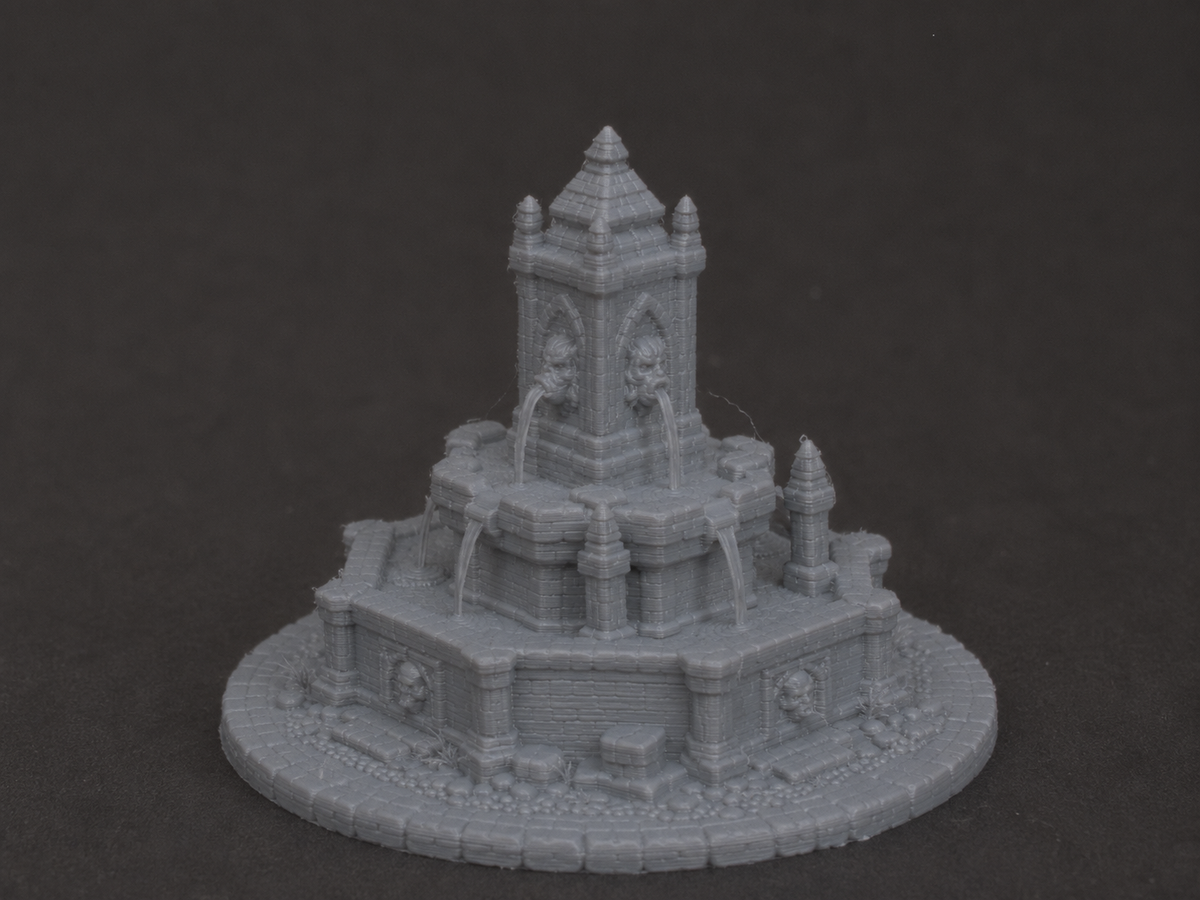 Ruined fountain, detail view