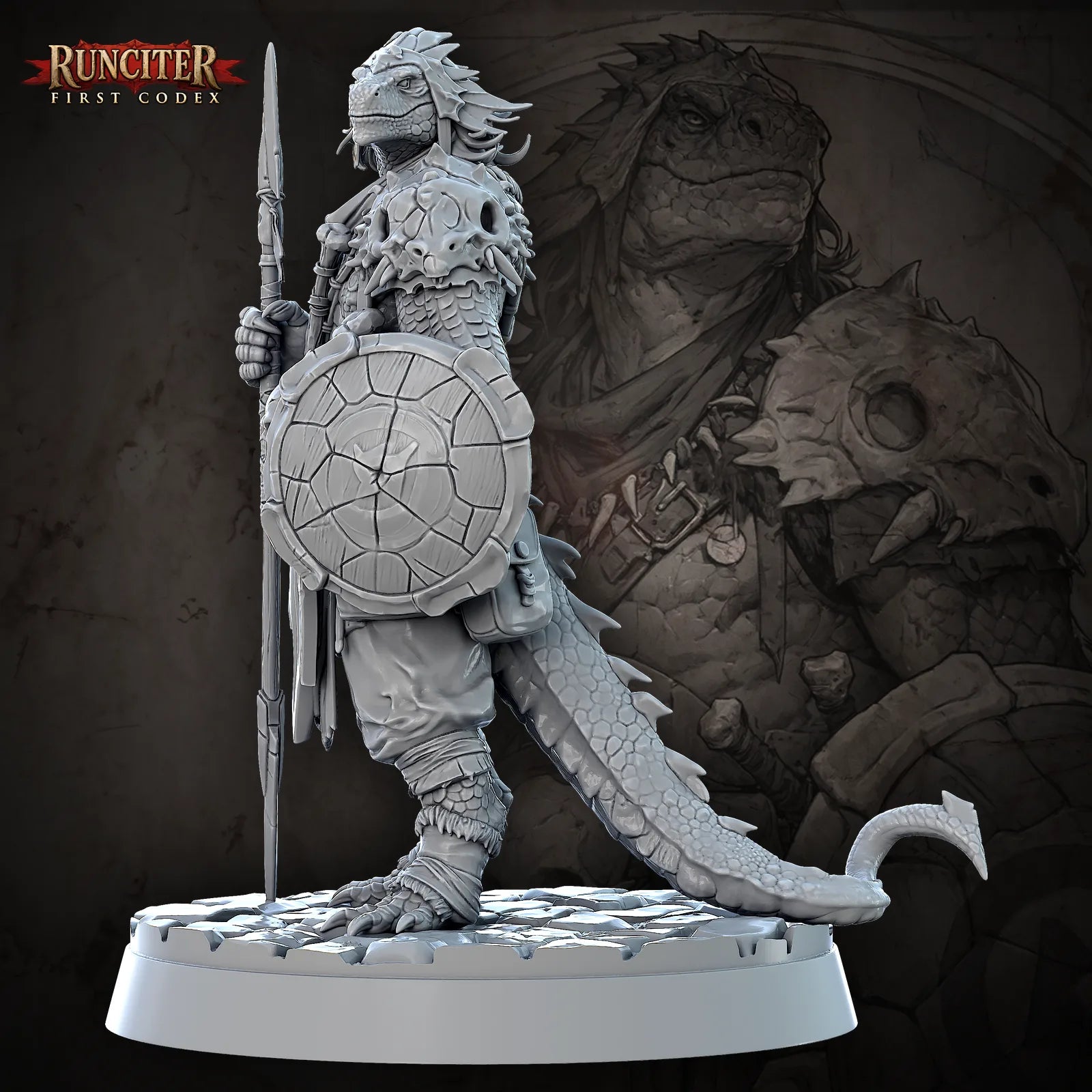 Greenscale, the Unbowed · Male Lizardfolk Fighter