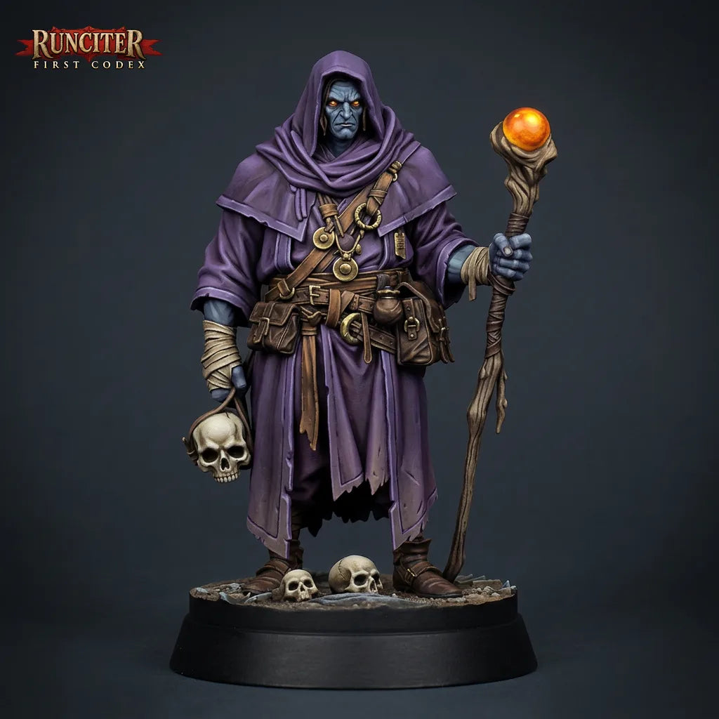Umbrage, The Skullbearer · Male Drow Warlock