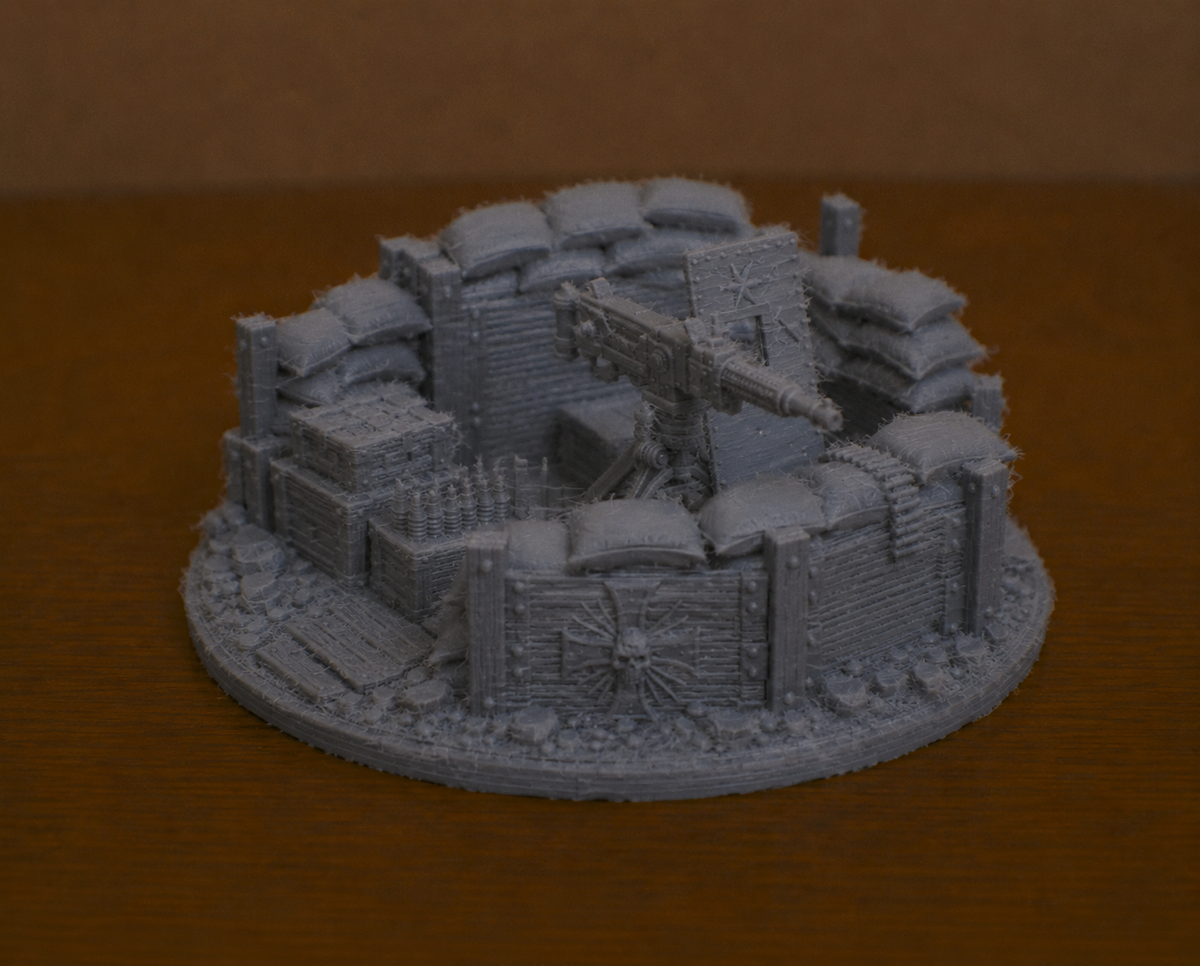 Gun station terrain, alternate view