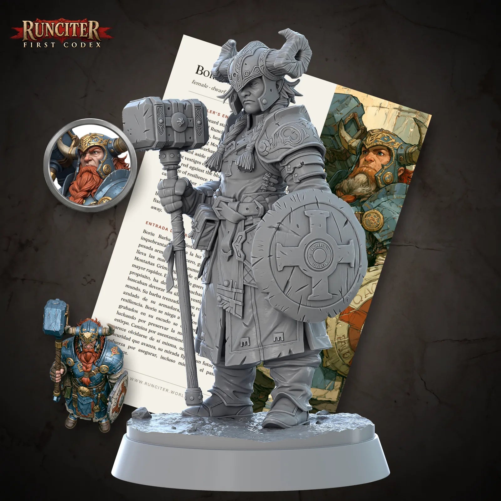 Borin Stonebeard · Female Dwarf Paladin