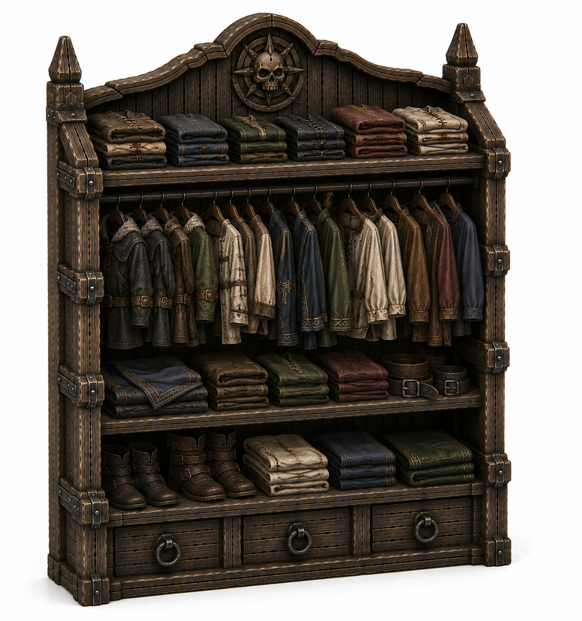 Bookshelves terrain, further detail