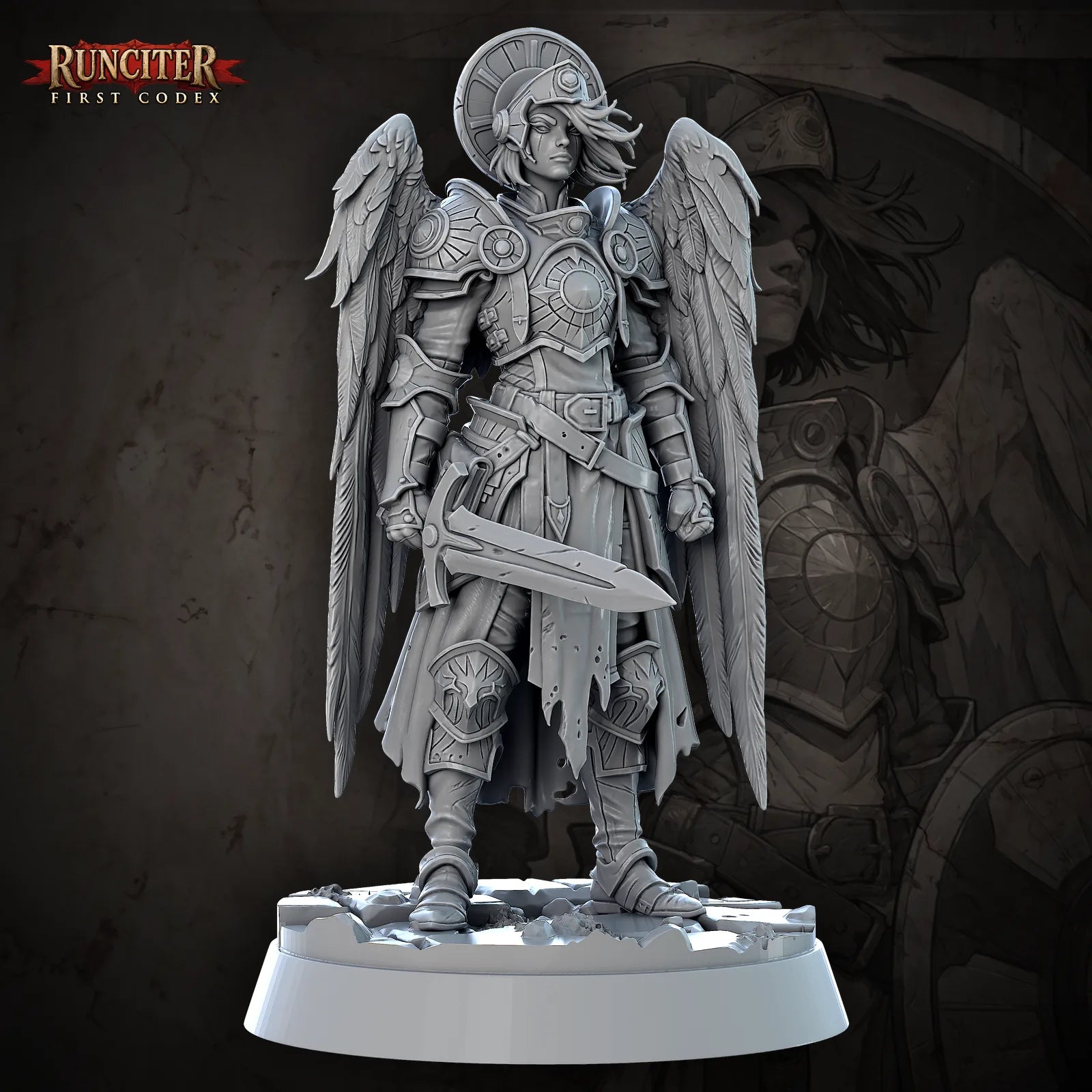 Valerius, the Unbroken Aegis · Female Aasimar Paladin