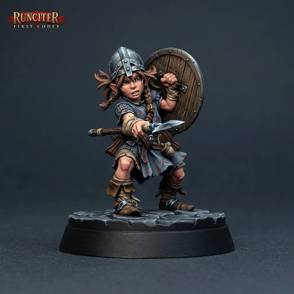 Bramble Buckhearth · Female Halfling Fighter