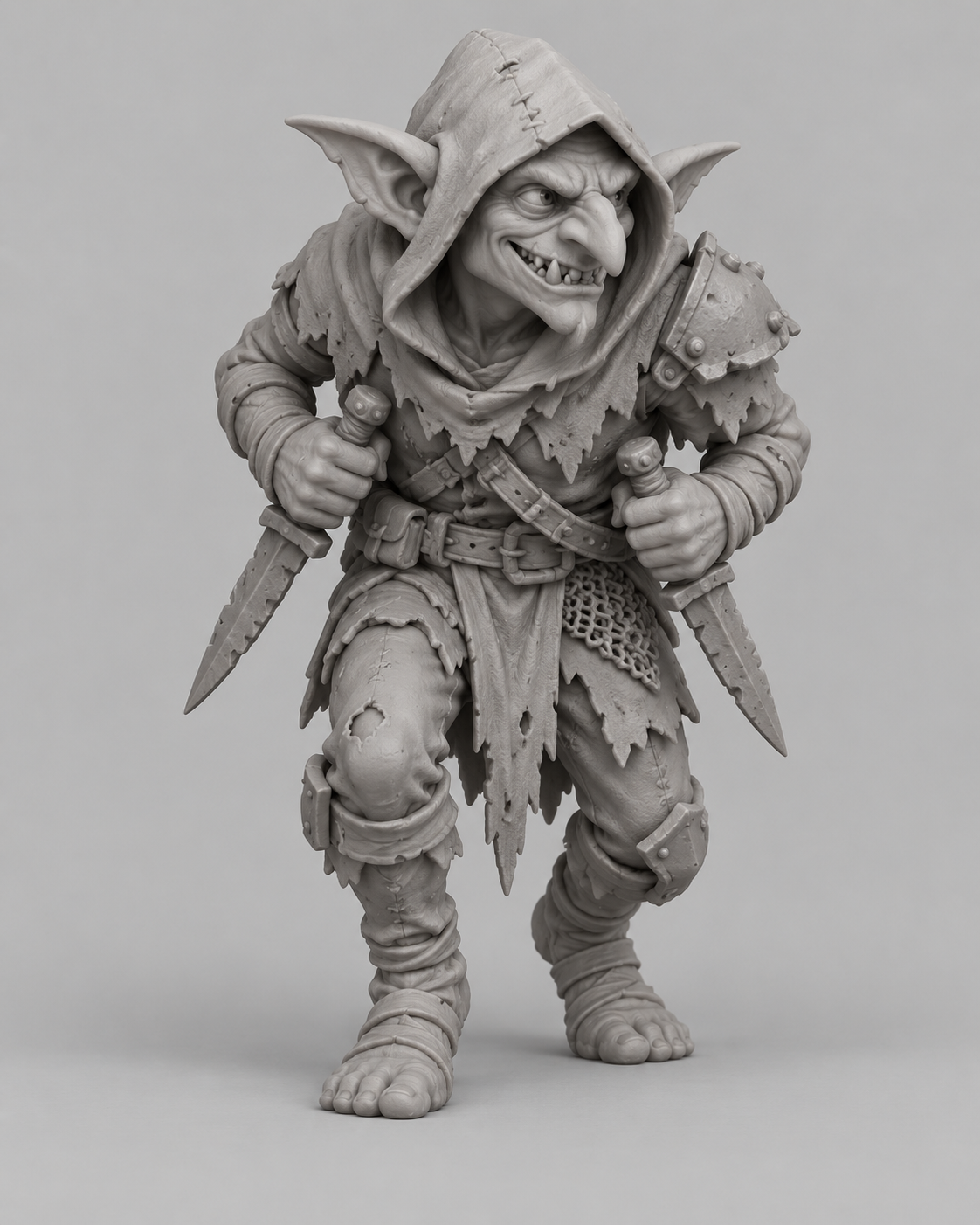 Original approved gray Goblin Sneak sculpt reference.