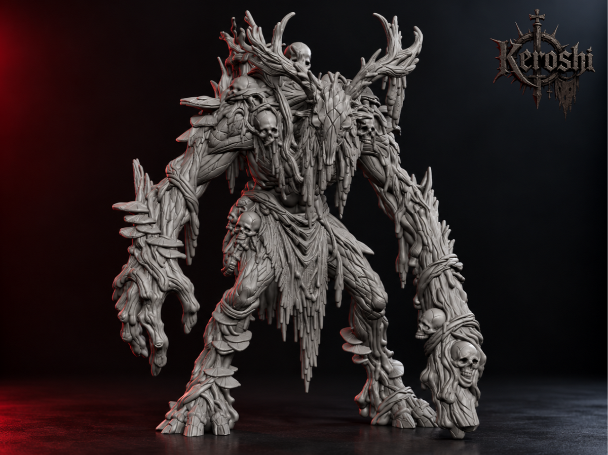 Swamp guardian miniature, 50mm, unpainted resin