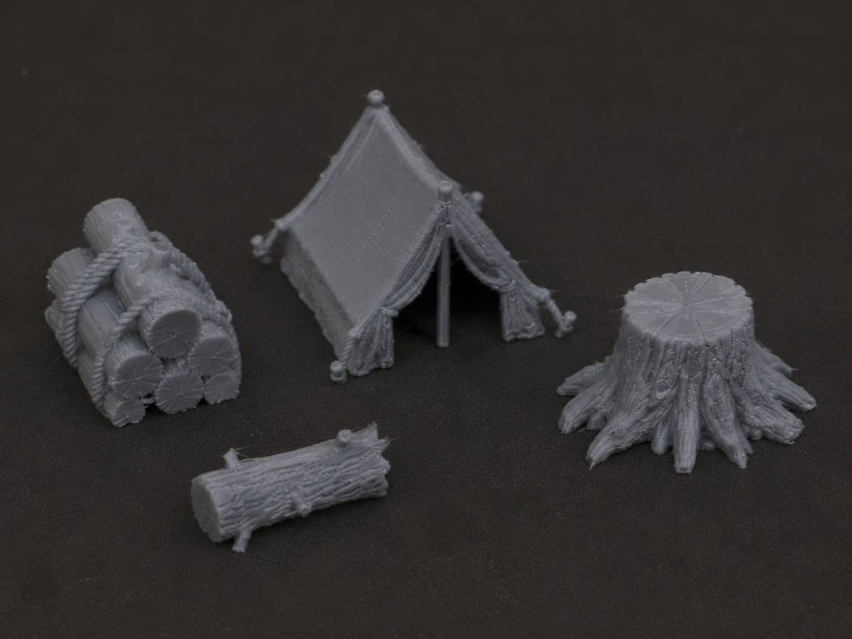 Lumberjack camp terrain, further detail