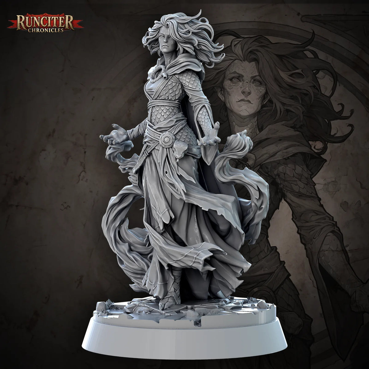 Syllis Shadeheart · Female Yuan Ti Sorcerer