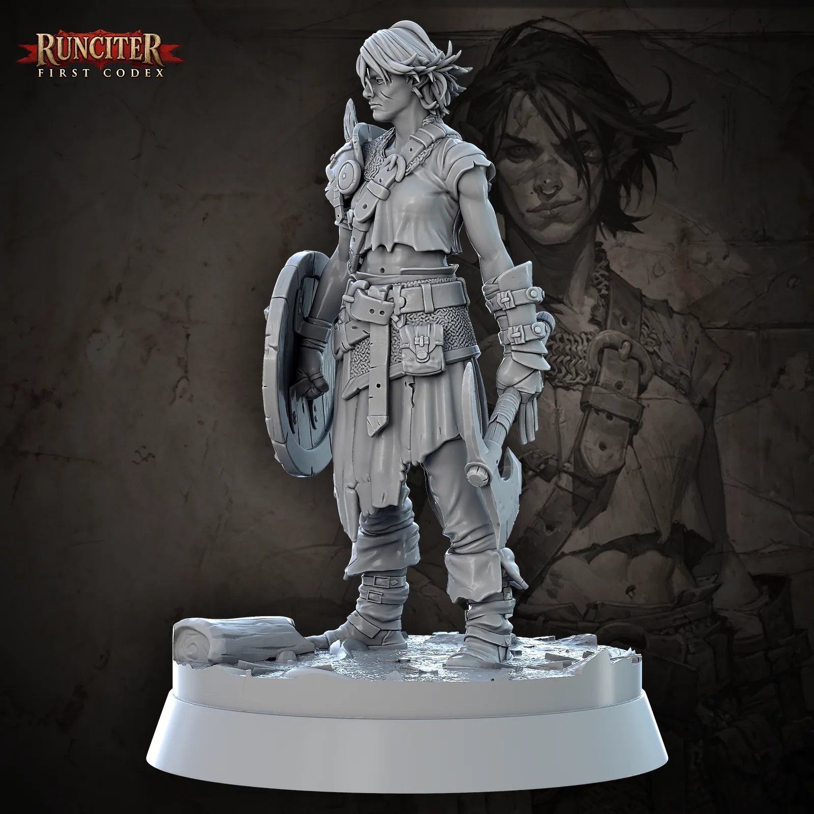 Onyx Chain · Female Half Orc Fighter