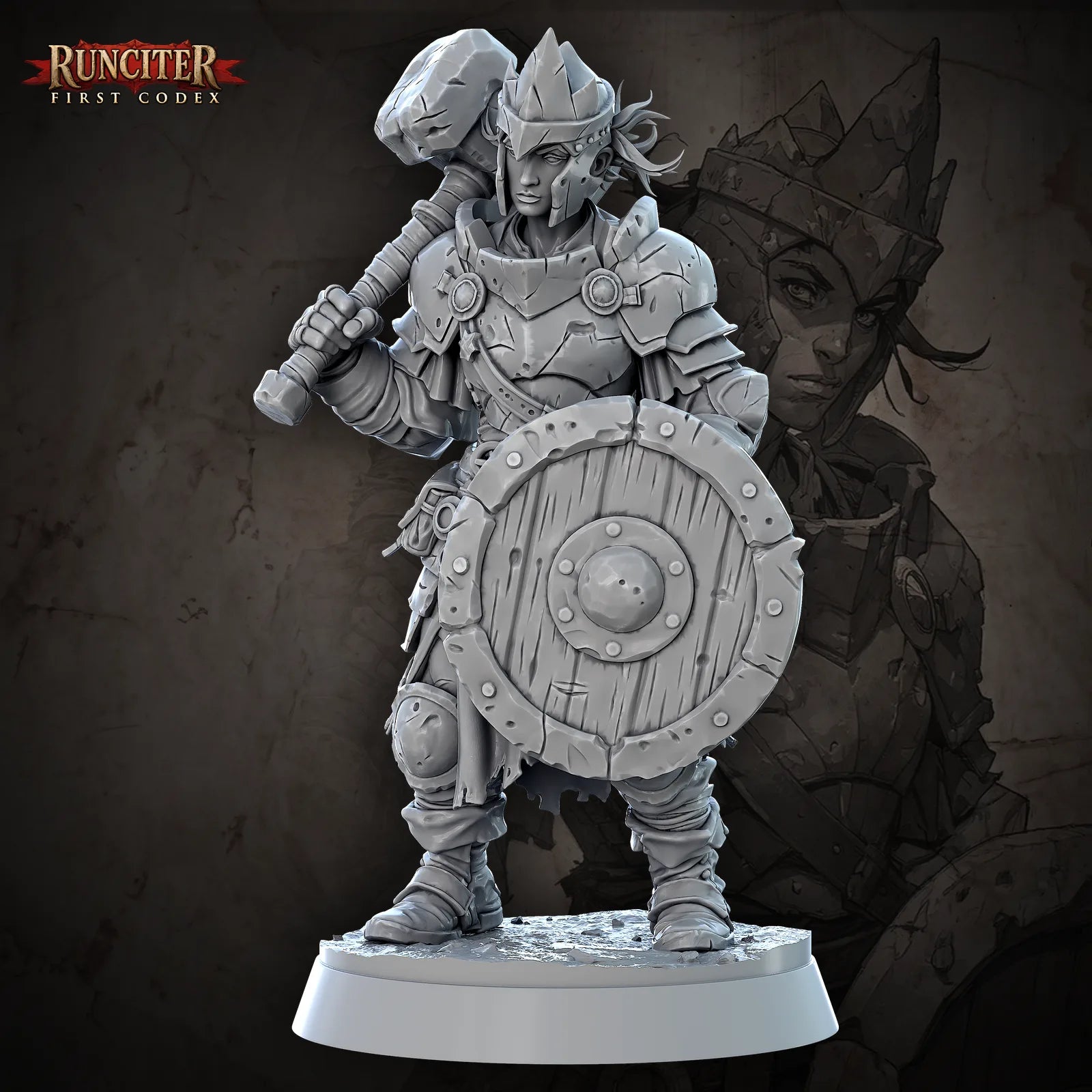 Morwenna Stonecrown · Female Goliath Cleric