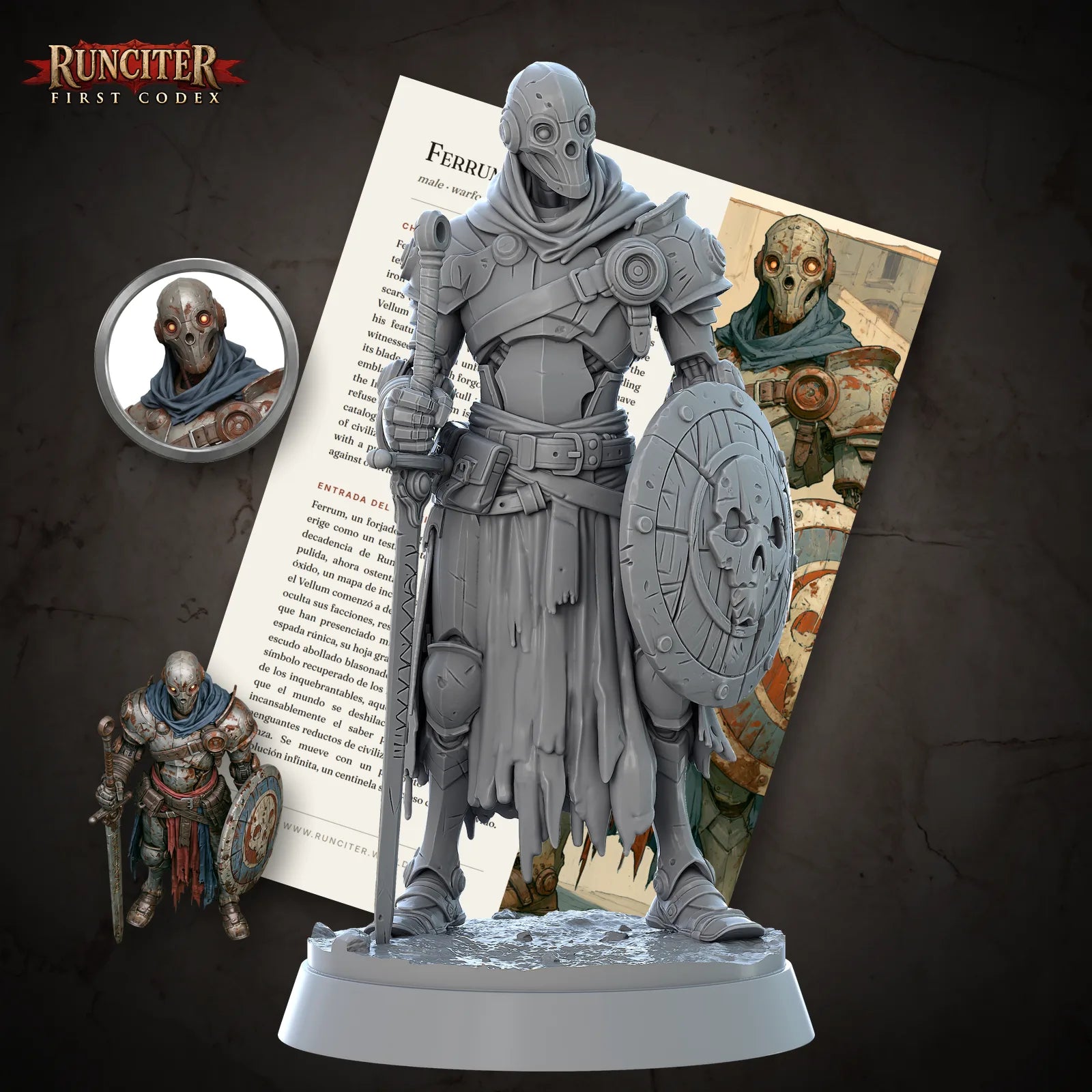 Ferrum, The Steadfast · Male Warforged Fighter