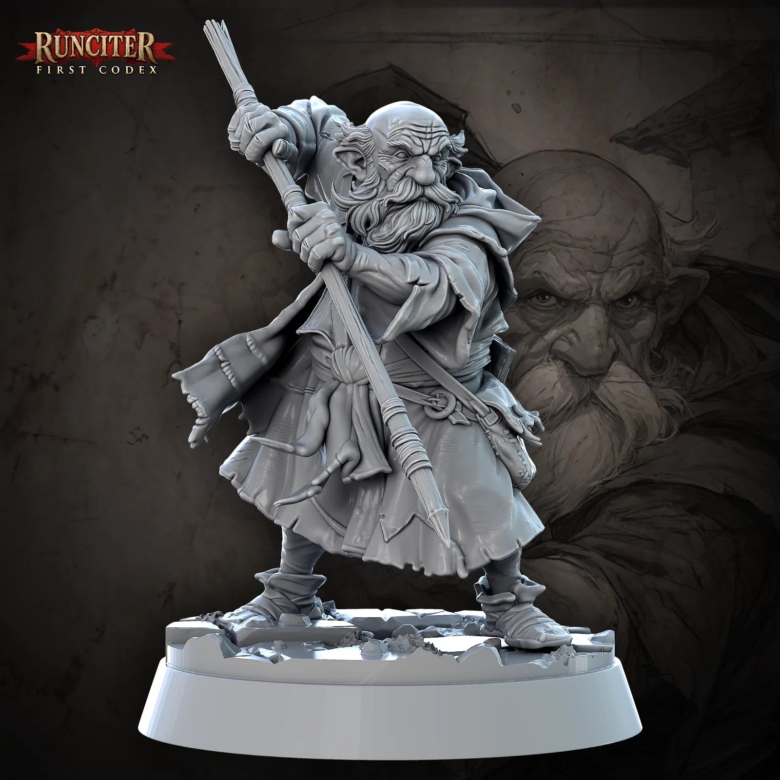 Karnash Stonehand · Male Dwarf Monk