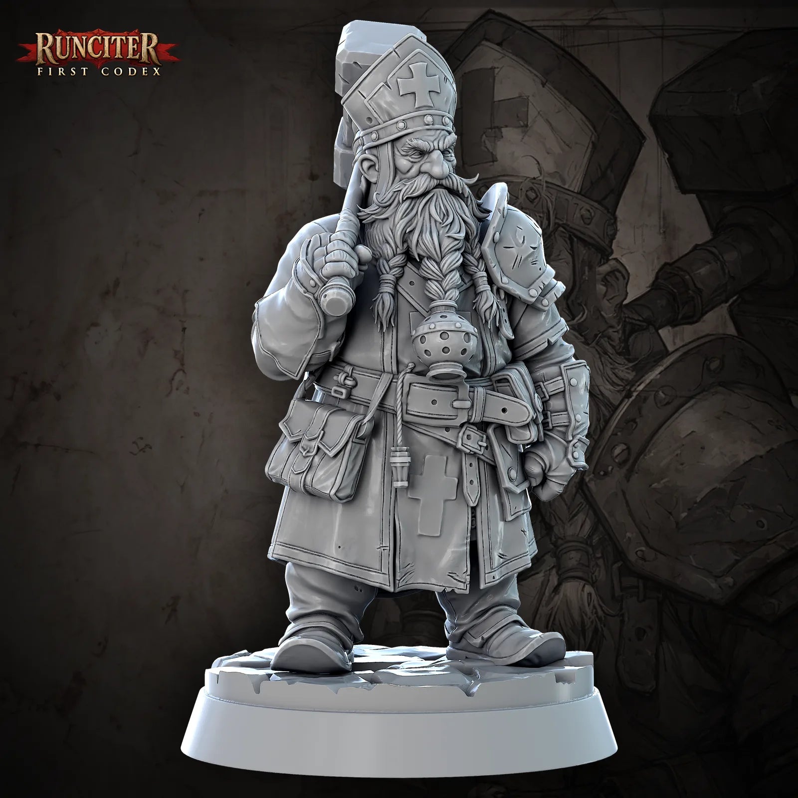Durin Stonehand · Male Dwarf Cleric