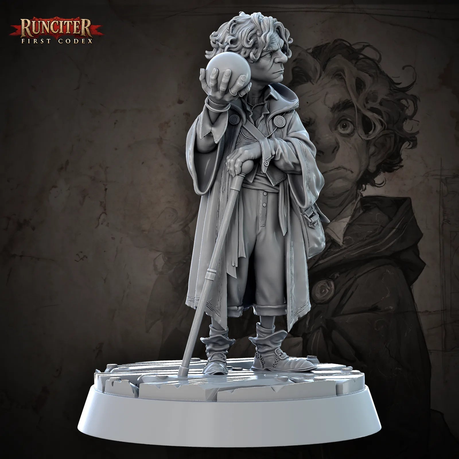 Bramblefoot Fizzwick · Male Halfling Sorcerer