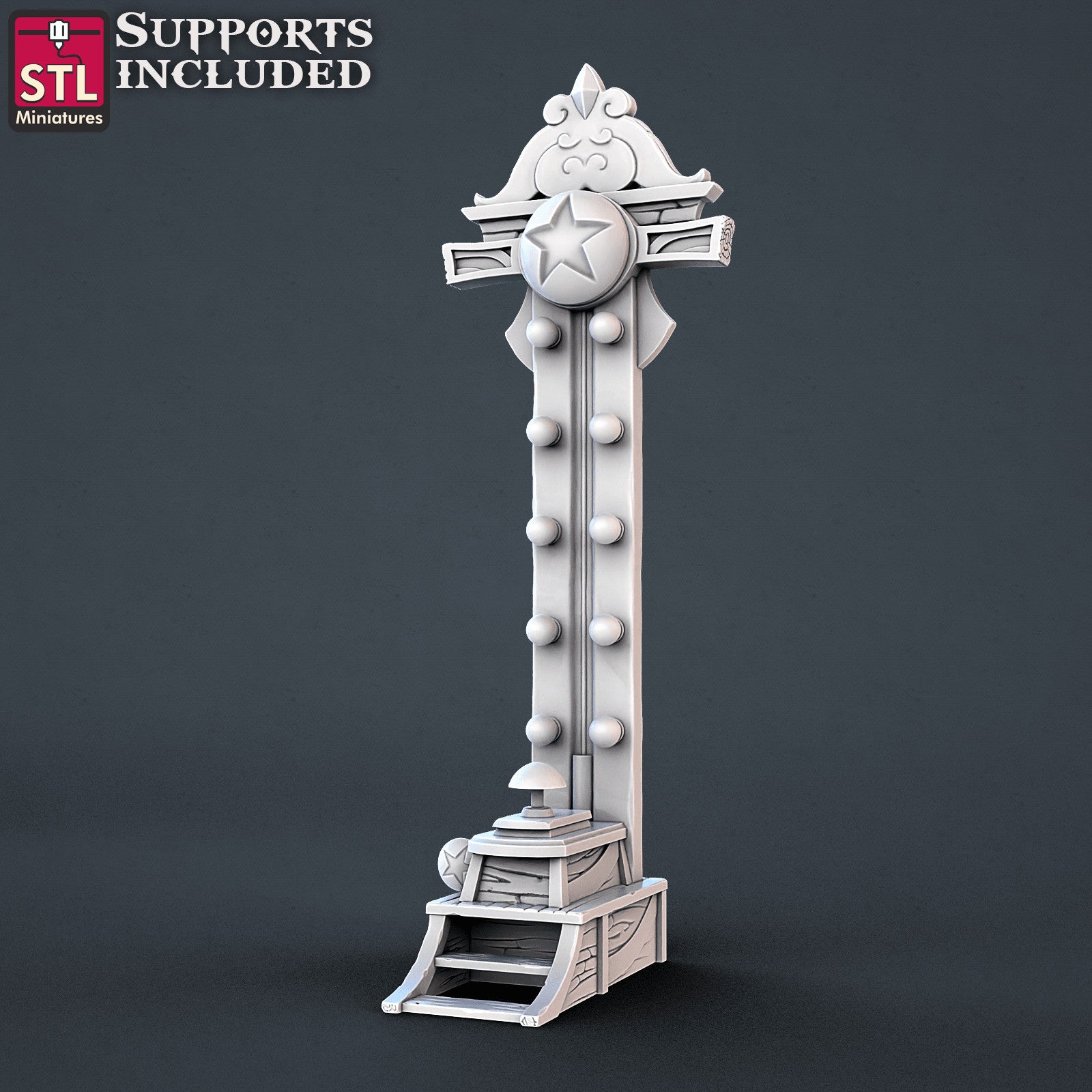Carnival attractions and cages miniatures