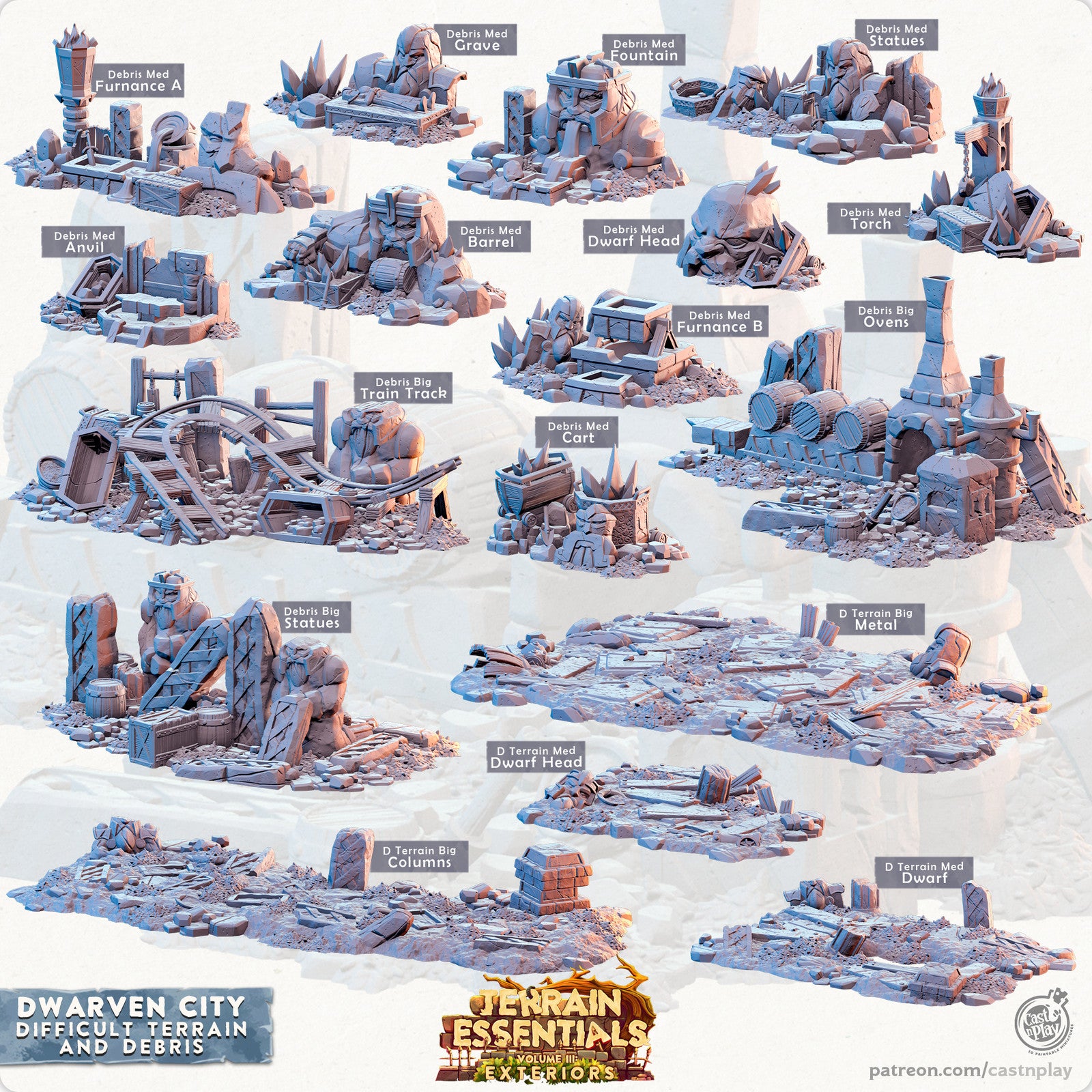 Vol III Exteriors Dwarven City Set