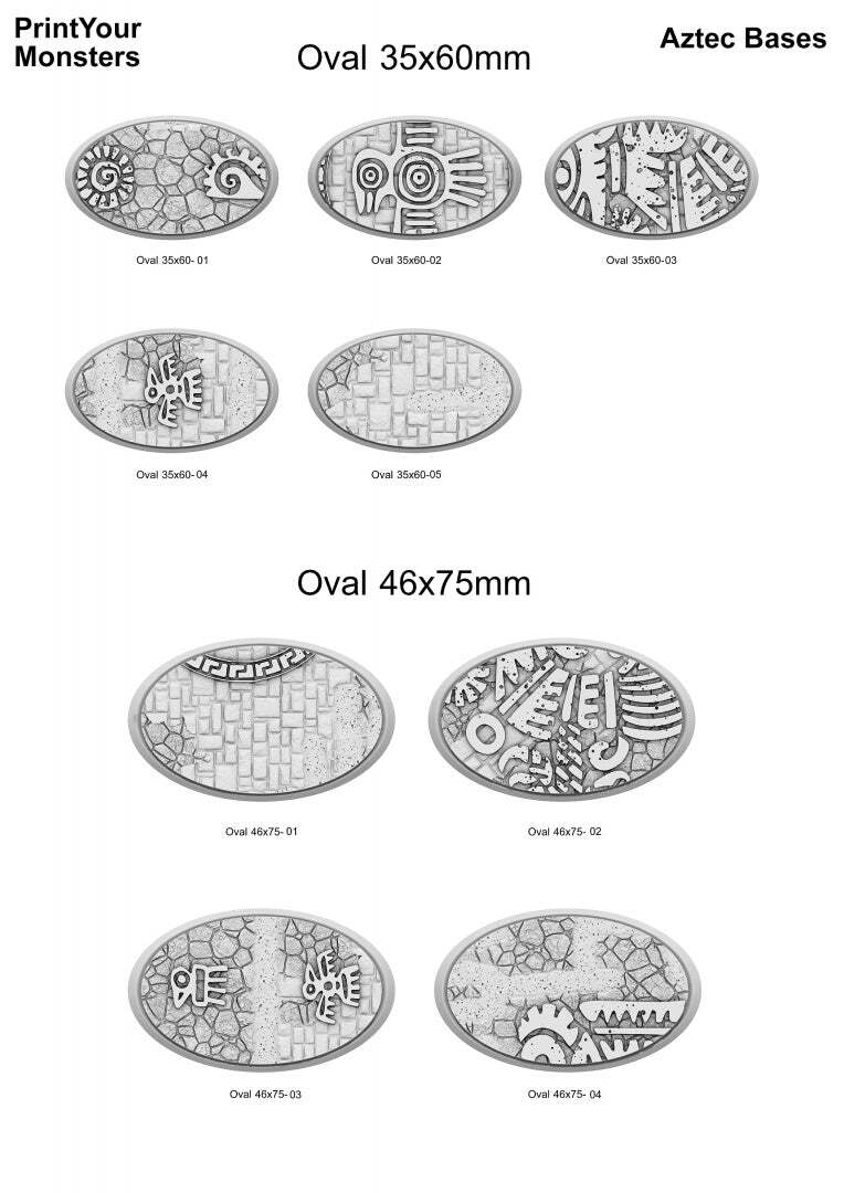 Oval Bases Aztec Bases