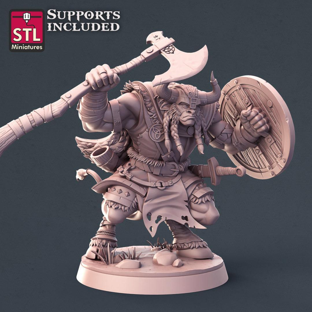 Viking Minotaur A 28mm miniature