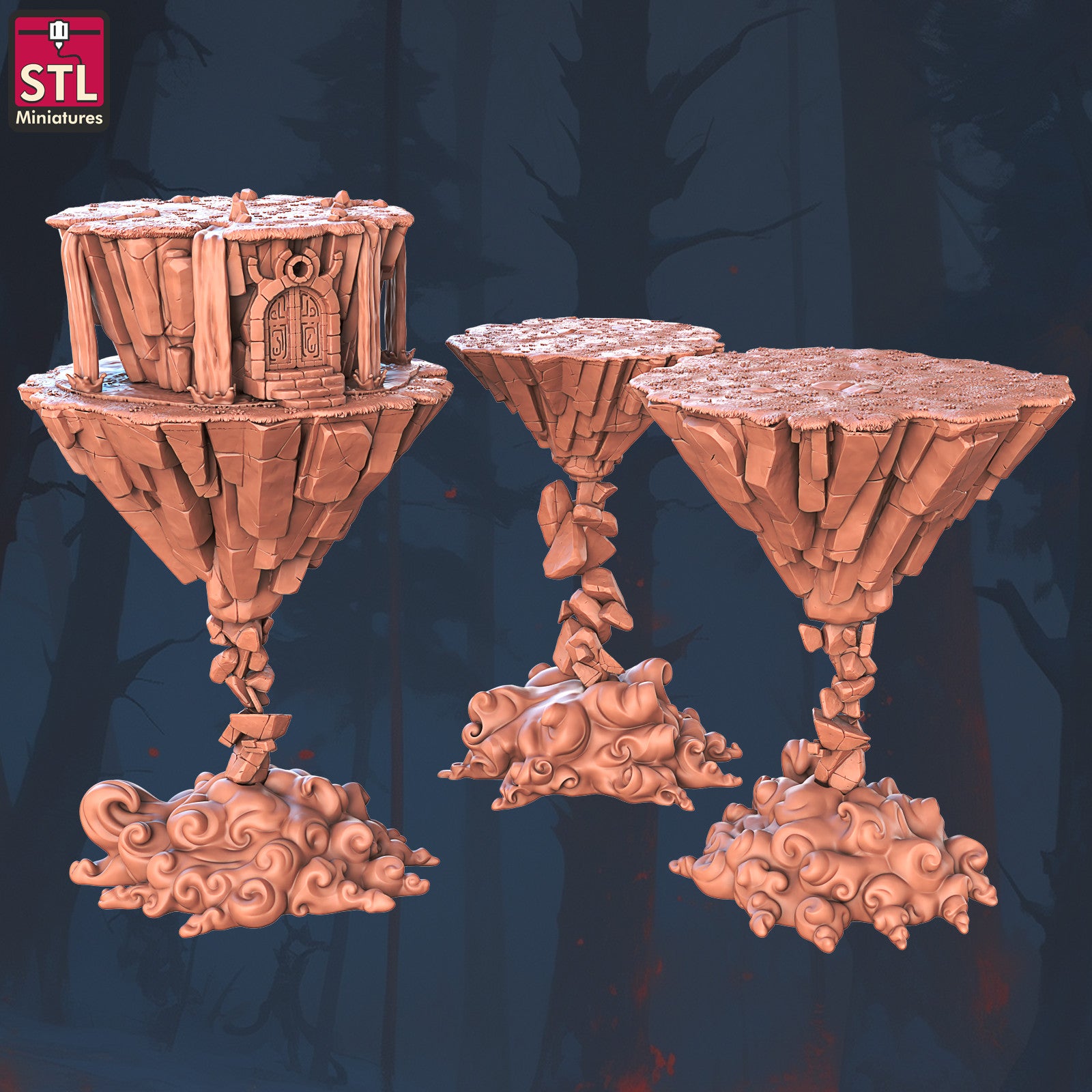 Floating islands portals 28mm terrain