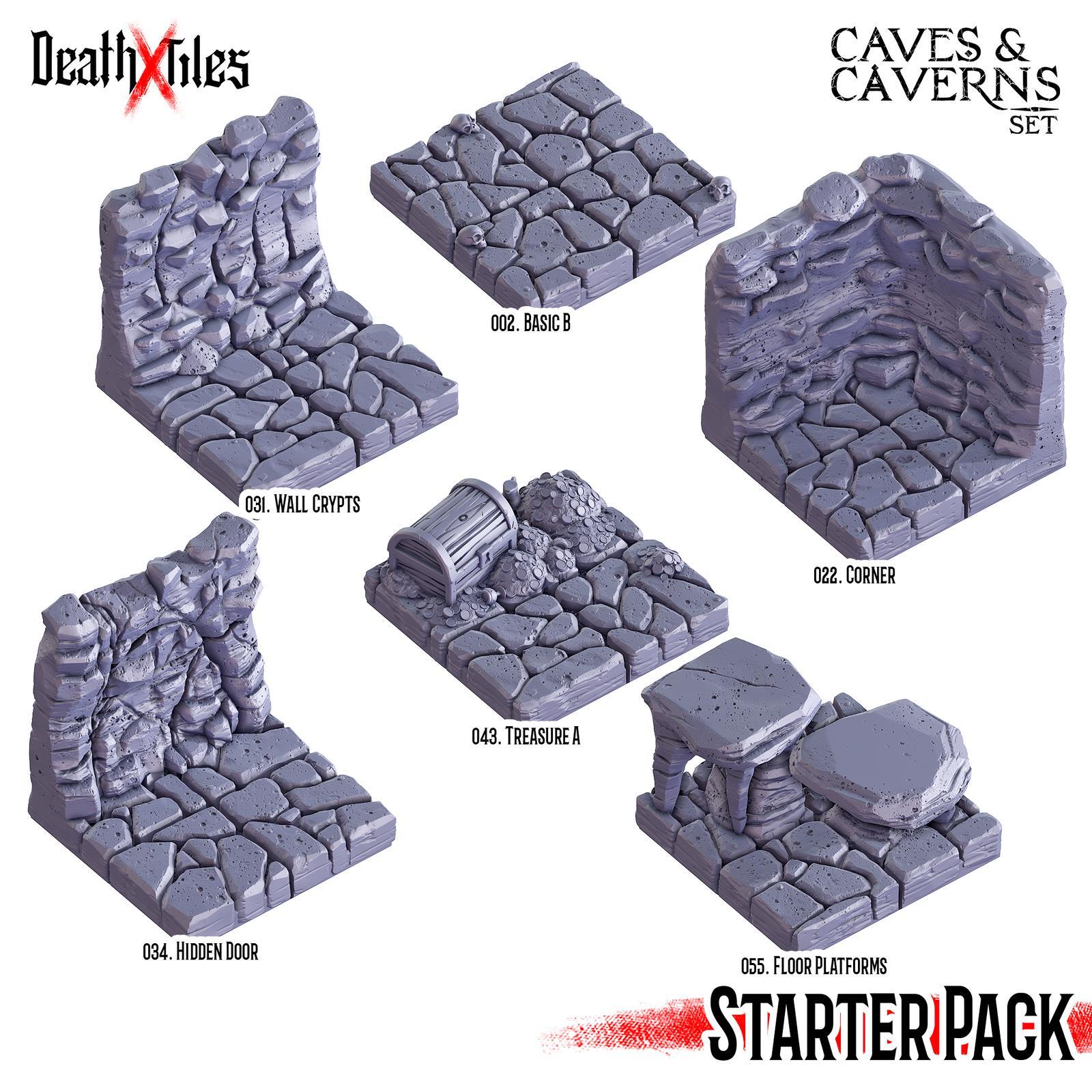 Death Tiles Caves and Caverns Starter Set
