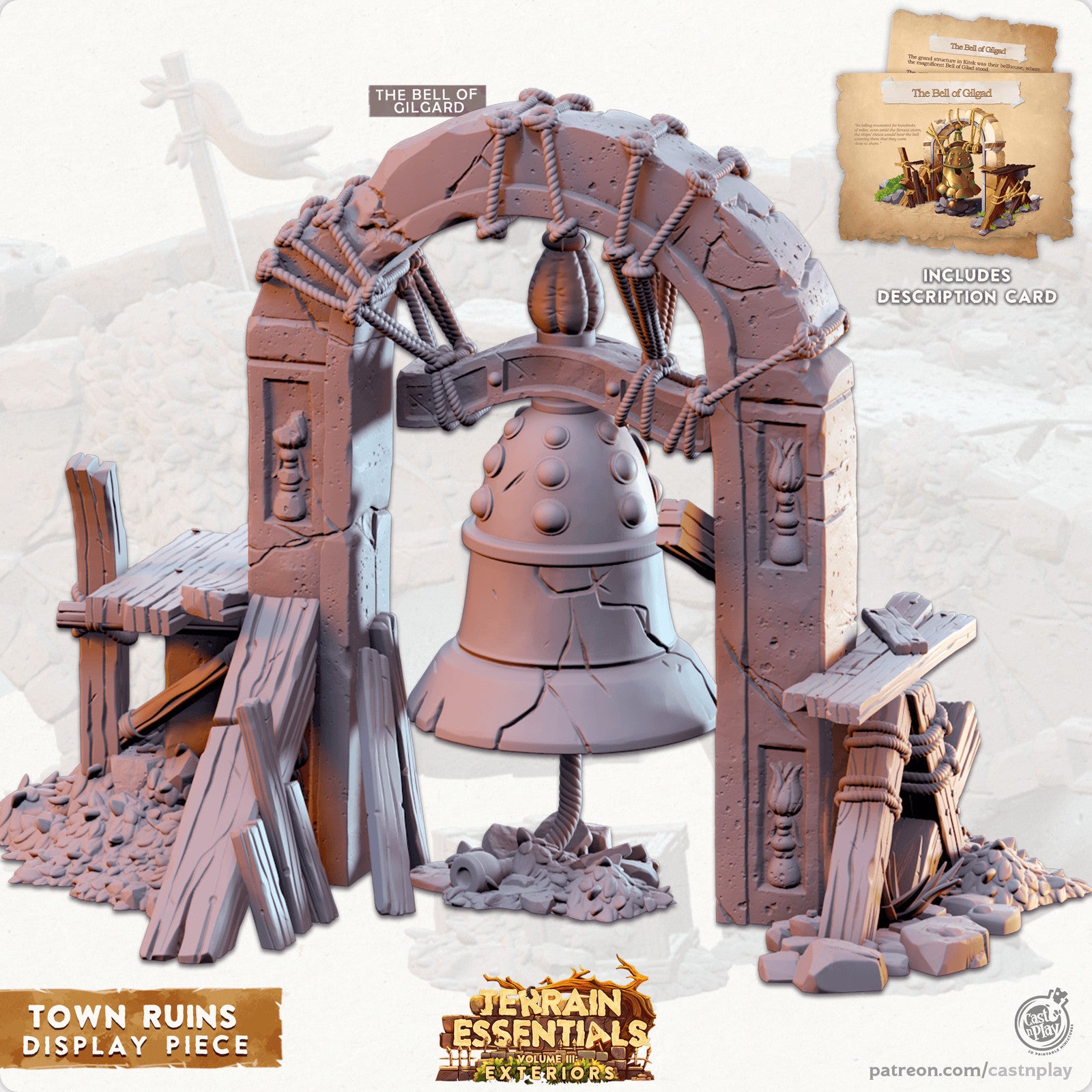 Display Bell Town Ruins Set