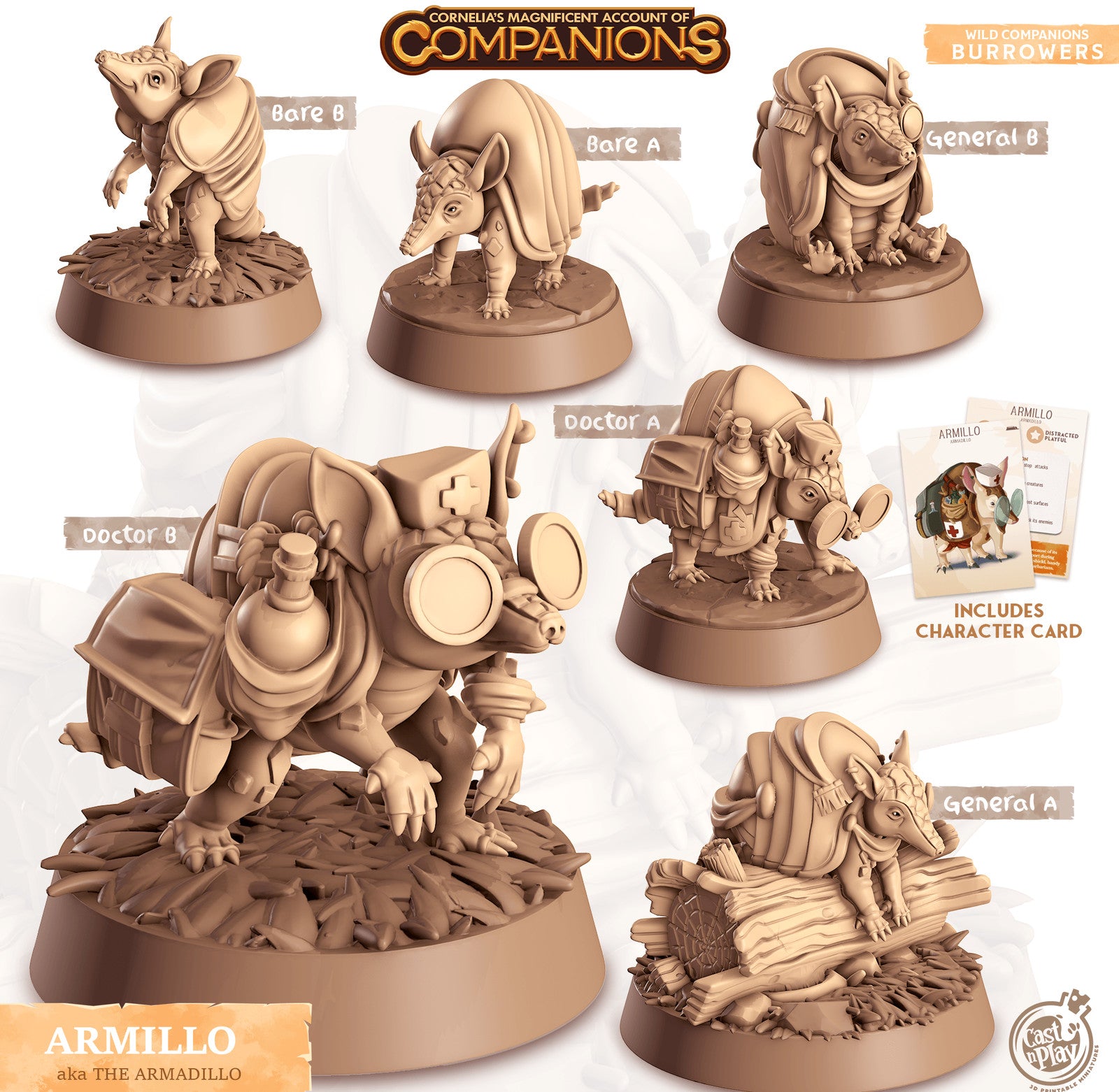 Armillo Armadillo Companion miniature