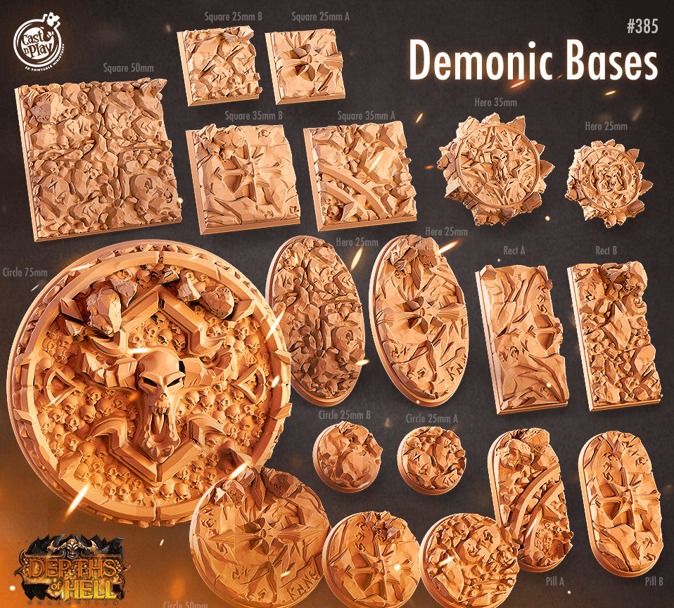 Cast n Play Depths of Hell Bases Set