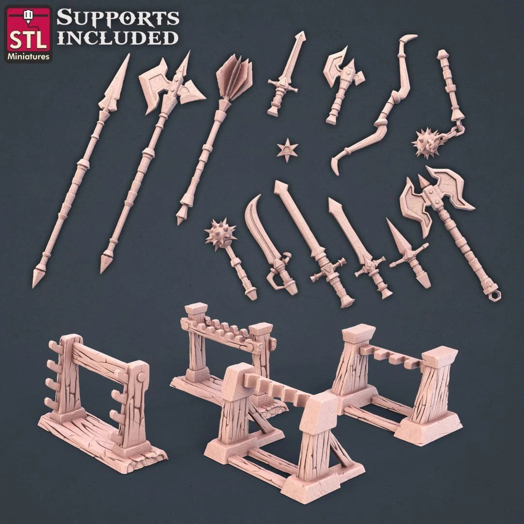 Blacksmith Weapon Store Set